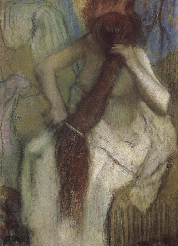 Edgar Degas The woman doing up her hair china oil painting image